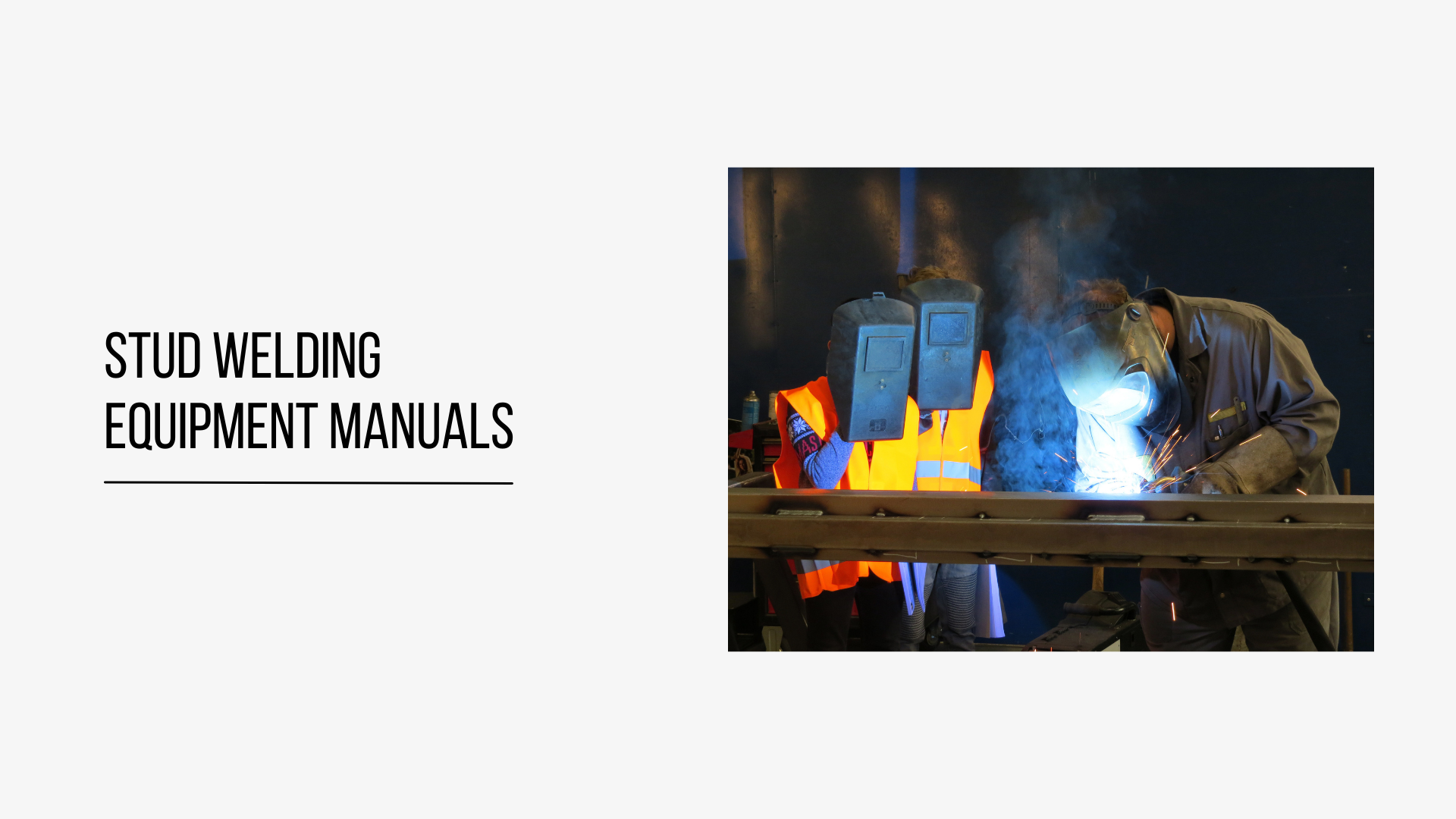 Stud welding equipment manuals